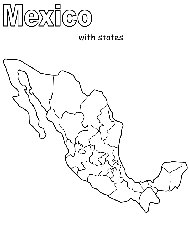 Plansa de colorat cu Mexic 16 8